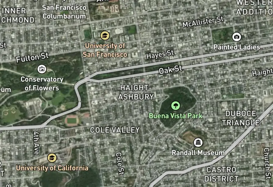 The same map rendered in the Satellite scheme