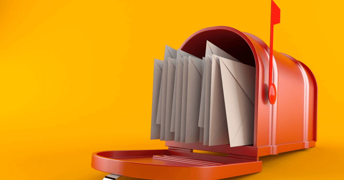 a mailbox full of letters