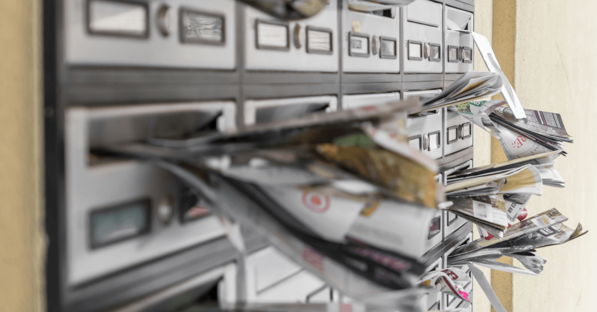 mailboxes full of advertising