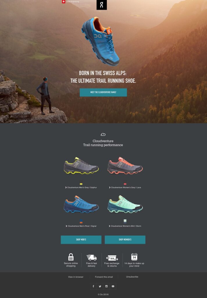 ultimate trail shoe campaign